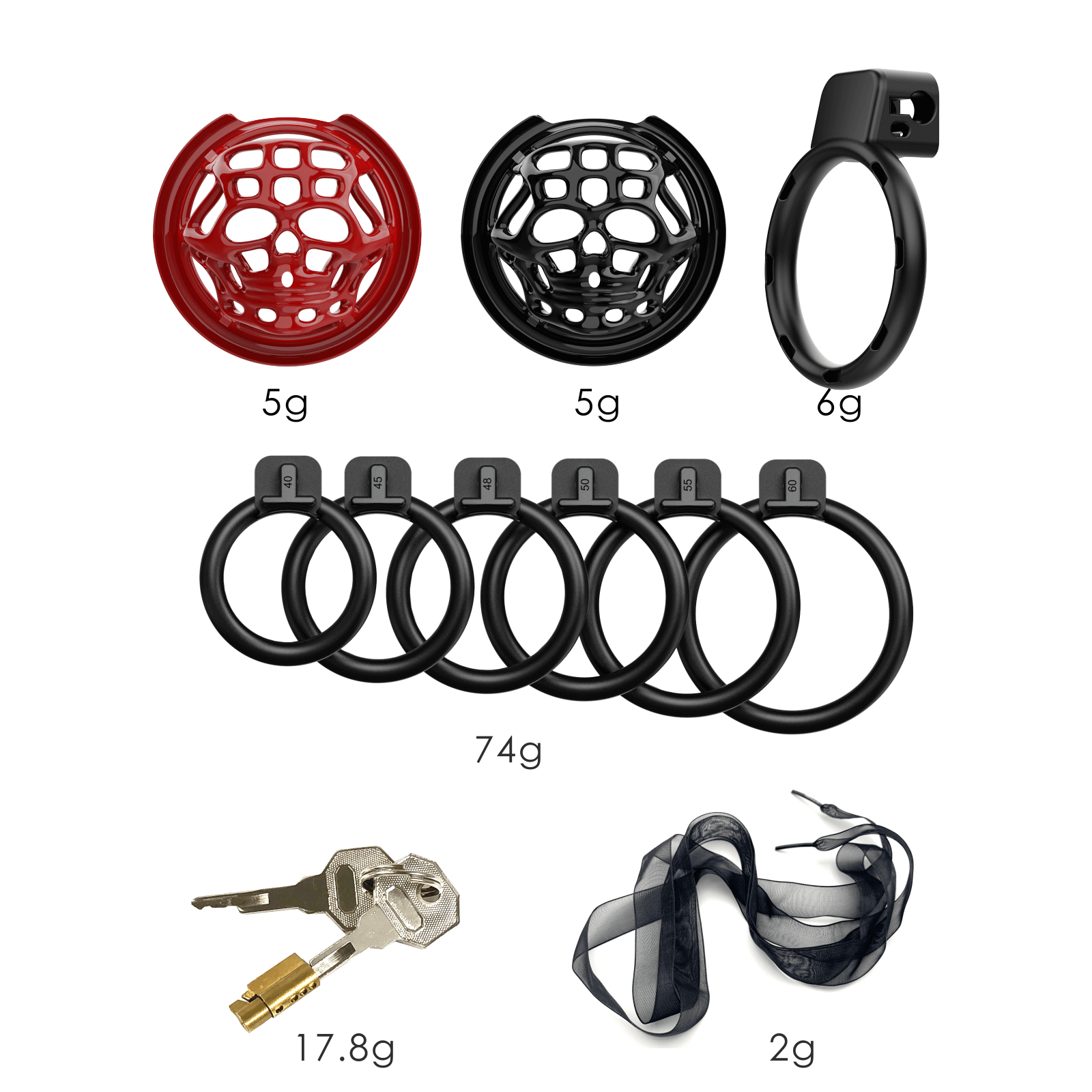 Personalized Skeleton Chastity Cage
