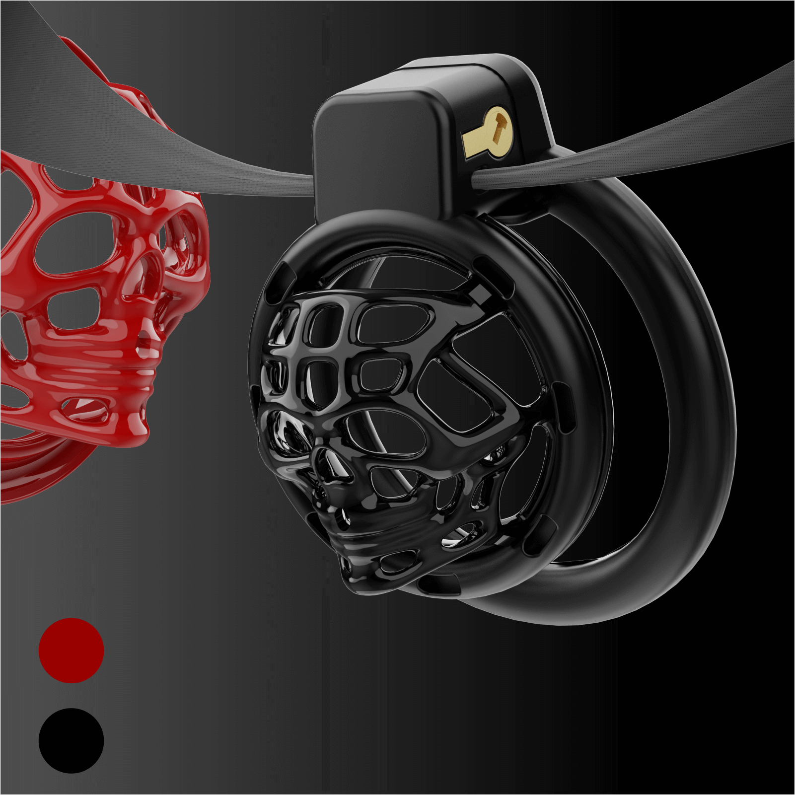 Personalized Skeleton Chastity Cage