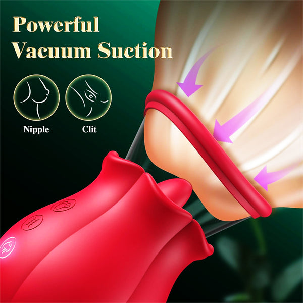 3 in 1 Sucking Vibrator Rose Sex Toy