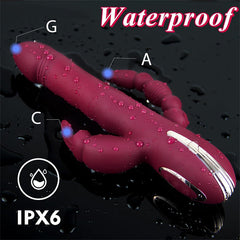 3 in 1 Thrusting Dildo Rabbit Vibrator