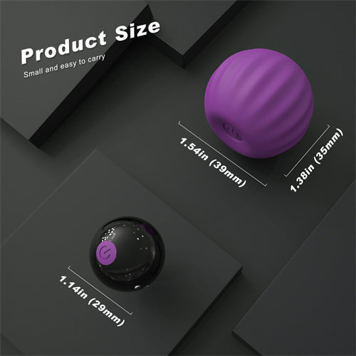 Internal Condom Vibrating Ball Purple