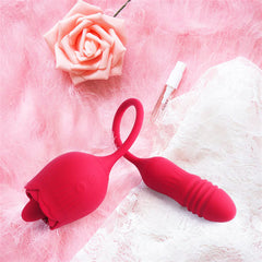 4IN1 Rose Sex Stimulator Vibrator Maria Red