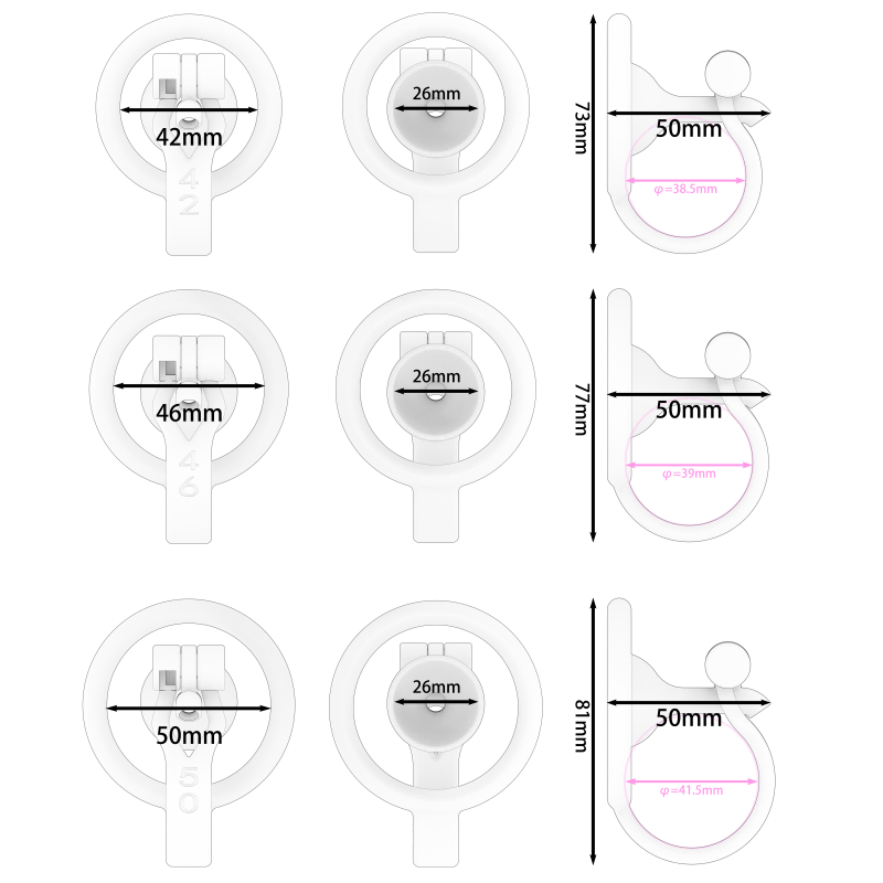 2.0 Upgrade Inverted Male Chastity Cage with Optimized Extended Urethral Tube – Ergonomic Stealth Design