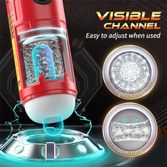 5 Rotating & Thrusting & Vibrating Stroker DARK KNIGHT Pro