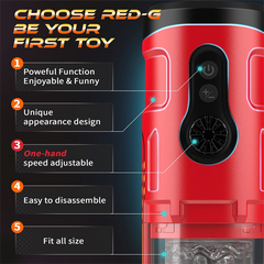 5 Rotating & Thrusting & Vibrating Stroker DARK KNIGHT Pro
