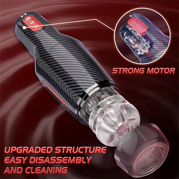 5 Sucking & 10 Vibrating Heating Male Stroker