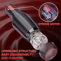 5 Sucking & 10 Vibrating Heating Male Stroker