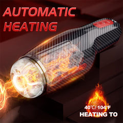 5 Sucking & 10 Vibrating Heating Male Stroker