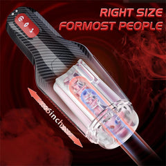 5 Sucking & 10 Vibrating Heating Male Stroker