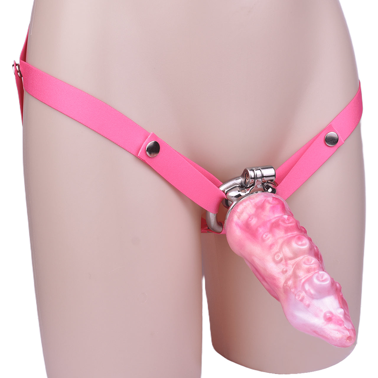 Enclosed Inverted Stainless Steel Chastity Cage – 33 × 45mm