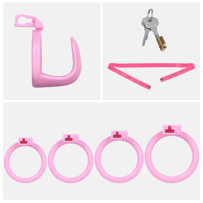Semi-Open ABS Resin Chastity Cage with Catheter Option – LK-069