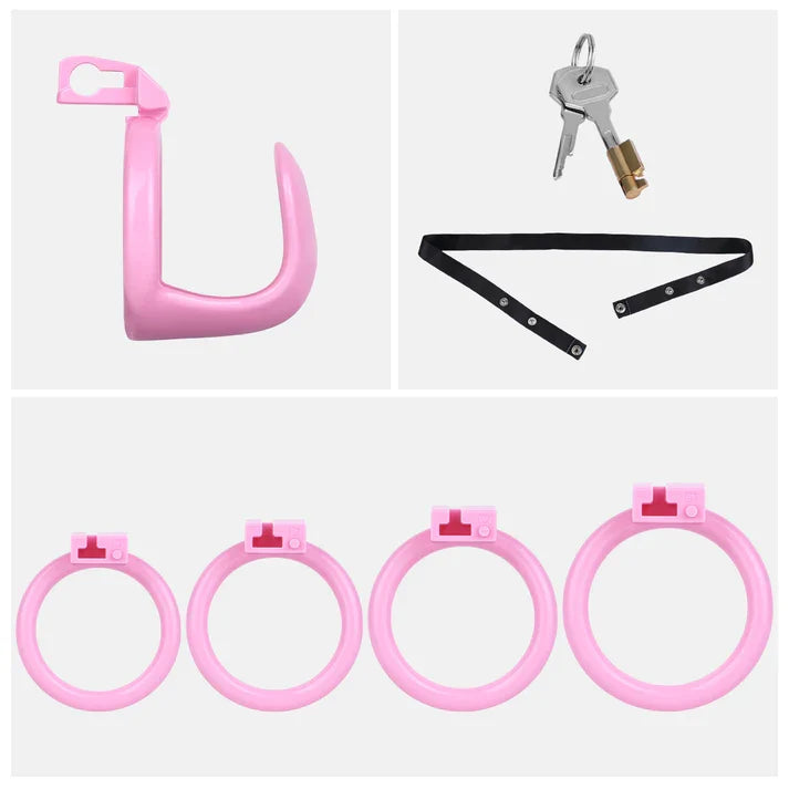 Semi-Open ABS Resin Chastity Cage with Catheter Option – LK-069
