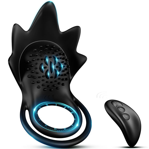 Vibrating Cock Ring Beryl Black