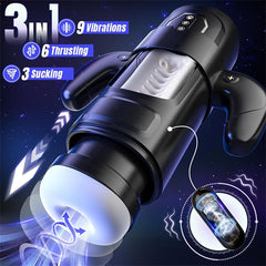 6 Thrusting & 3 Suction Handle Stroker