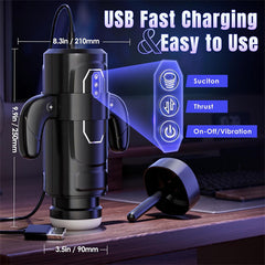 6 Thrusting & 3 Suction Handle Stroker