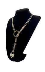 LoveChains™ - Crystal Lock & Key Slip Chain