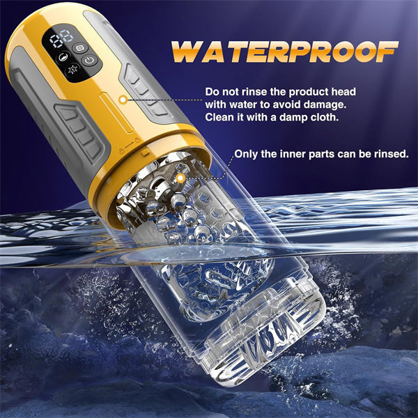 7 Rotating & Thrusting & Vibrating & Licking Male Stroker