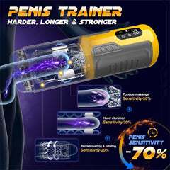 7 Rotating & Thrusting & Vibrating & Licking Male Stroker