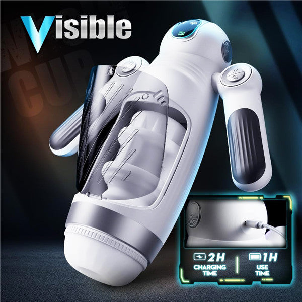 7 Thrusting 12 Vibrating Handle Control Robot Space Auto Stroker