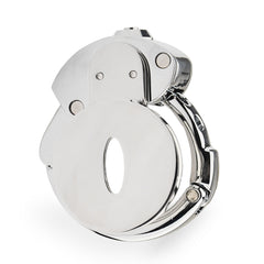 Chastity Cage with Integrated Flat Lock – Adjustable Fit (32mm–50mm)