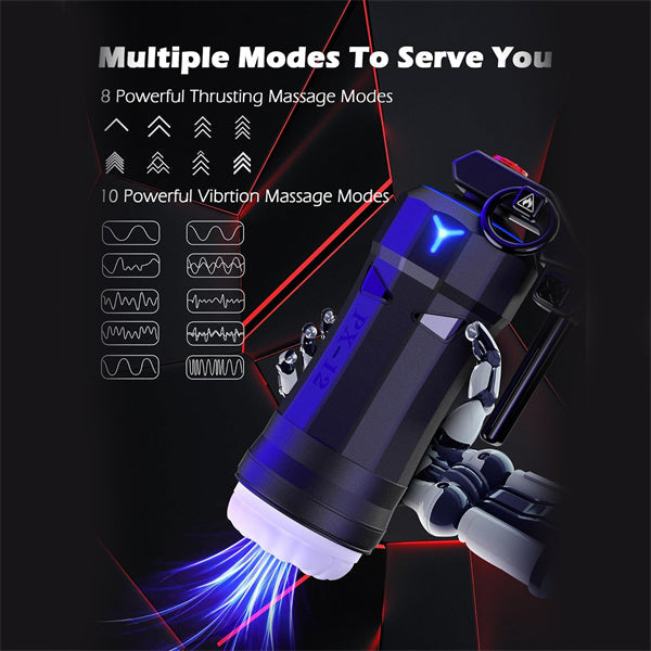 8 Thrusting 10 Vibration Heating Masturbator