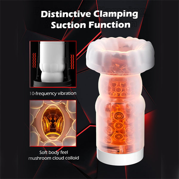 8 Thrusting 10 Vibration Heating Masturbator