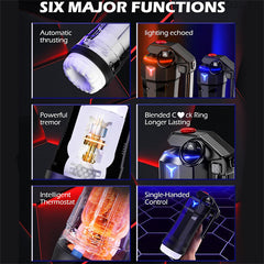 8 Thrusting 10 Vibration Heating Masturbator