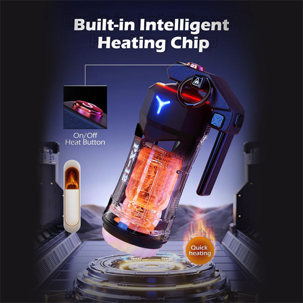 8 Thrusting 10 Vibration Heating Masturbator