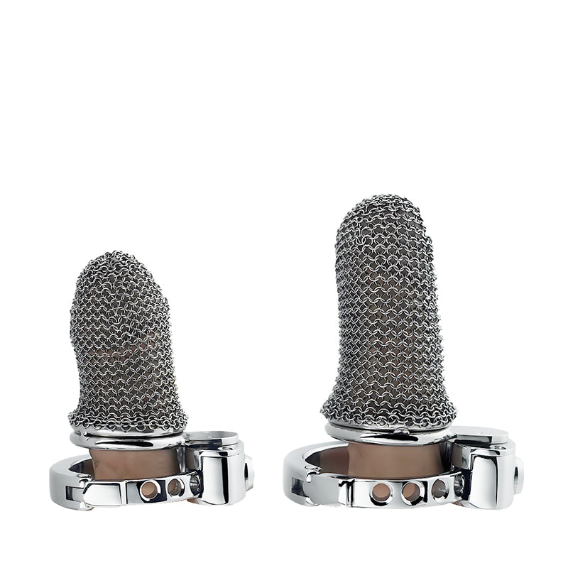 Breathable Chainmail Chastity Cage – 42–137mm Lengths