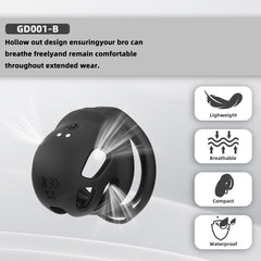 Electric Silicone Chastity Cage with Remote Control, Vibrating Plug & Harness