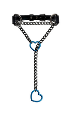LoveChains™ - Heart Slip Chain Leather Choker Collar