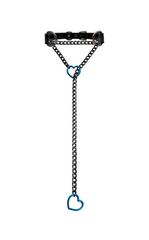 LoveChains™ - Heart Slip Chain Leather Choker Collar
