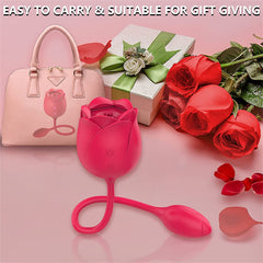 9  Licking & 9 Vibration Rose Toy Suzy