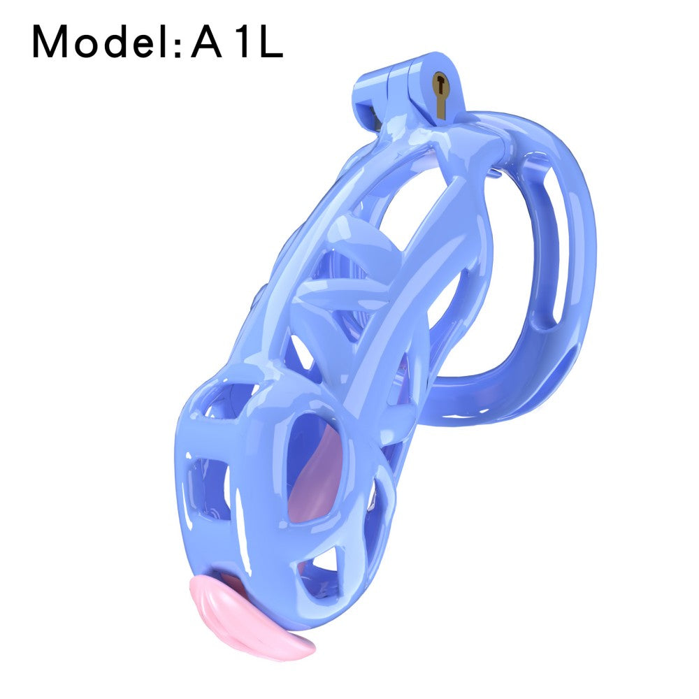 3D-Printed Resin Chastity Cage with Strap – A1–E1, 5 Colors