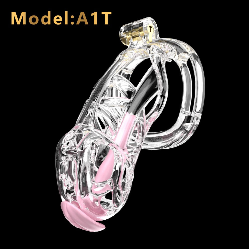 3D-Printed Resin Chastity Cage with Strap – A1–E1, 5 Colors