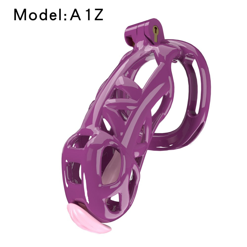 3D-Printed Resin Chastity Cage with Strap – A1–E1, 5 Colors