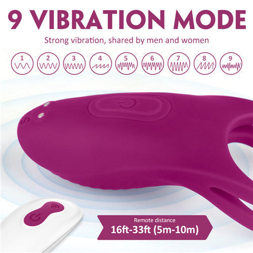 AMZING TOY_ Remote control Cock ring vibrator Trap-RCT