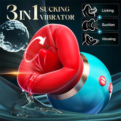 APP Control - 3IN1 Big Mouth PRO Blue Vibrators