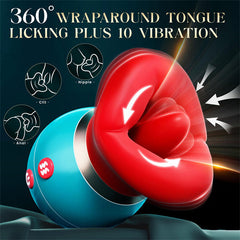 APP Control - 3IN1 Big Mouth PRO Blue Vibrators