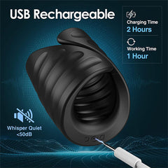 Male Masturbator Penis Training Vibrator with APP Control Green