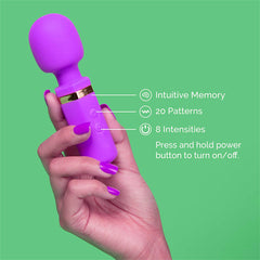 Quiet & Small AV Wand Vibrator Light Purple