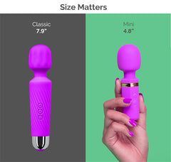 Quiet & Small AV Wand Vibrator Light Purple