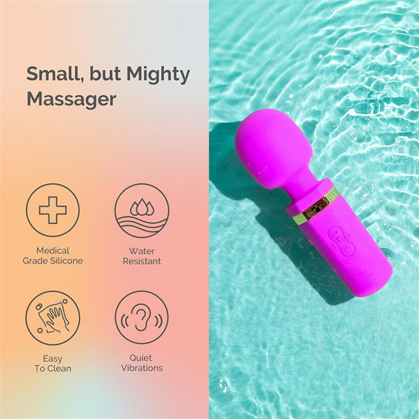 Quiet & Small AV Wand Vibrator Light Purple