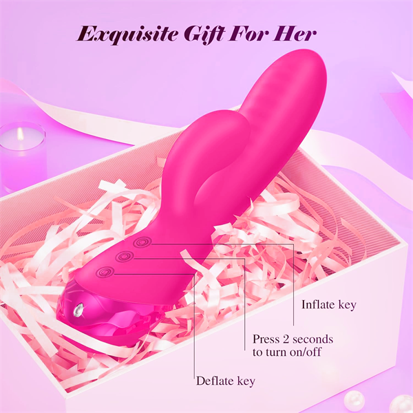 Air Pump Inflatable Rabbit Vibrator