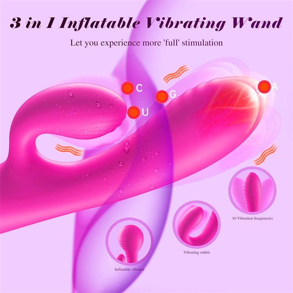 Air Pump Inflatable Rabbit Vibrator