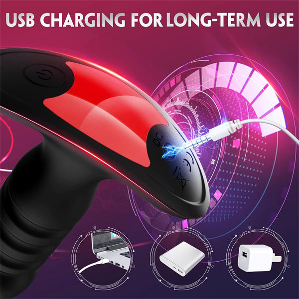7 Thrusting & Vibrating Modes Remote Control Butt Plug