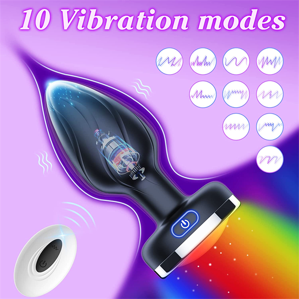 Anal Plug with Flashing Light