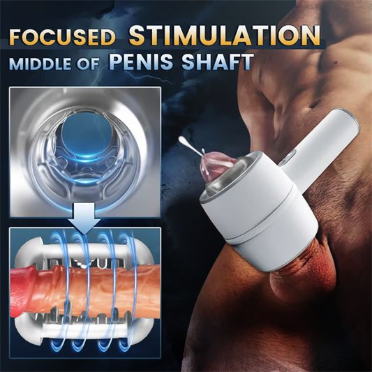 Automatic 3 Frequency Telescopic Handheld Male Stroker