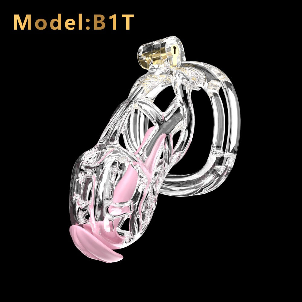 3D-Printed Resin Chastity Cage with Strap – A1–E1, 5 Colors
