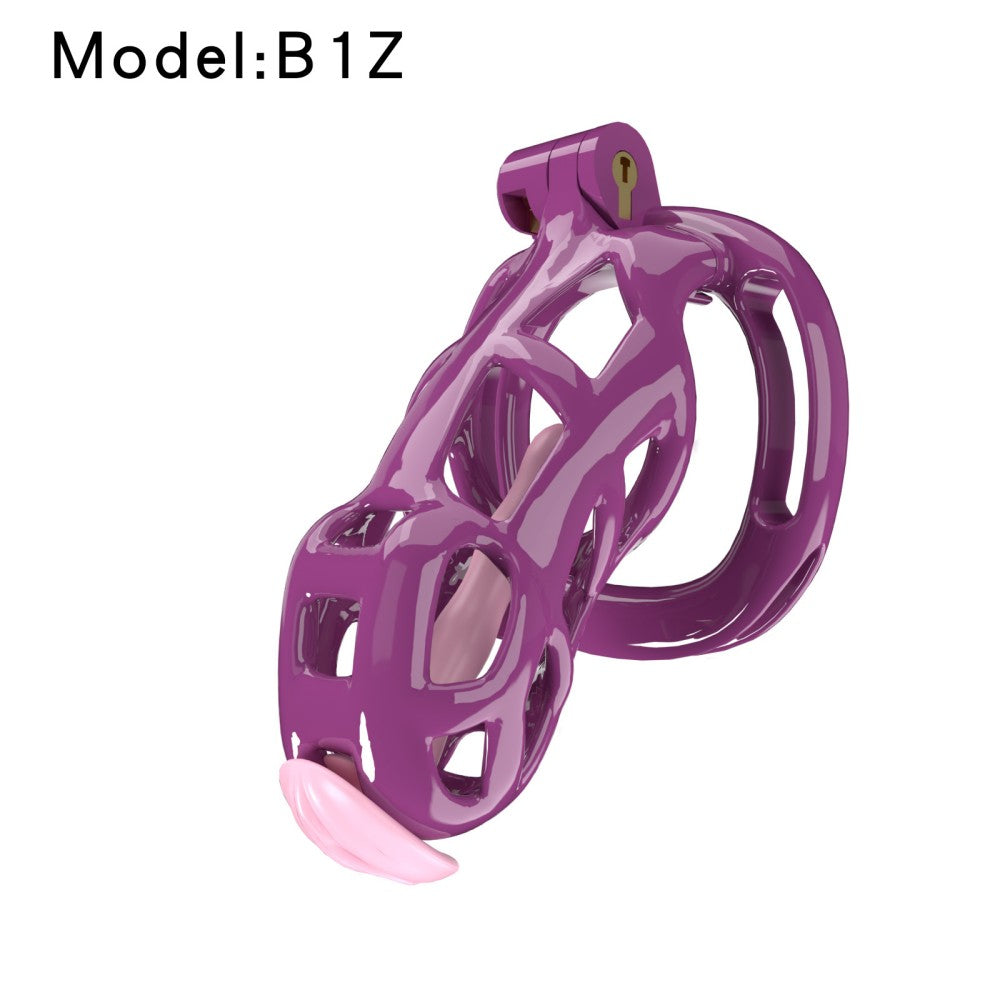 3D-Printed Resin Chastity Cage with Strap – A1–E1, 5 Colors